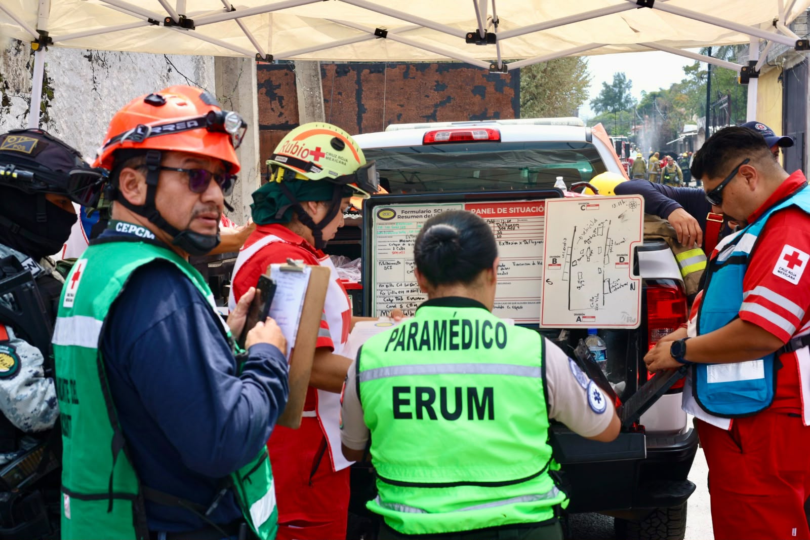 Atiende CEPCM explosión derivada de fuga de gas lp en la colonia Las Granjas de Cuernavaca