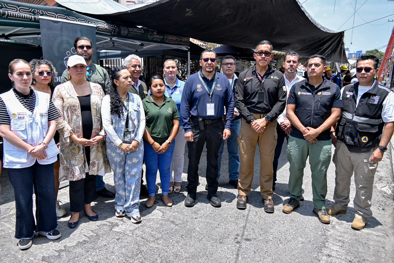 Instala Gobierno de Morelos módulo de atención ciudadana para brindar atención a familias afectadas en Cuernavaca