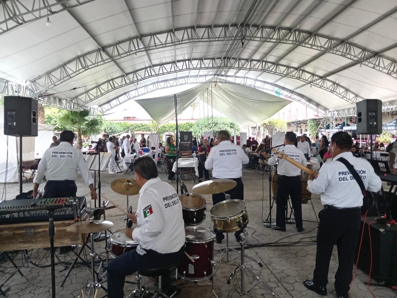 Participa Banda de Música de la SSPC Morelos en la construcción de paz y fortalecimiento del tejido social del “Plan Cuautla”