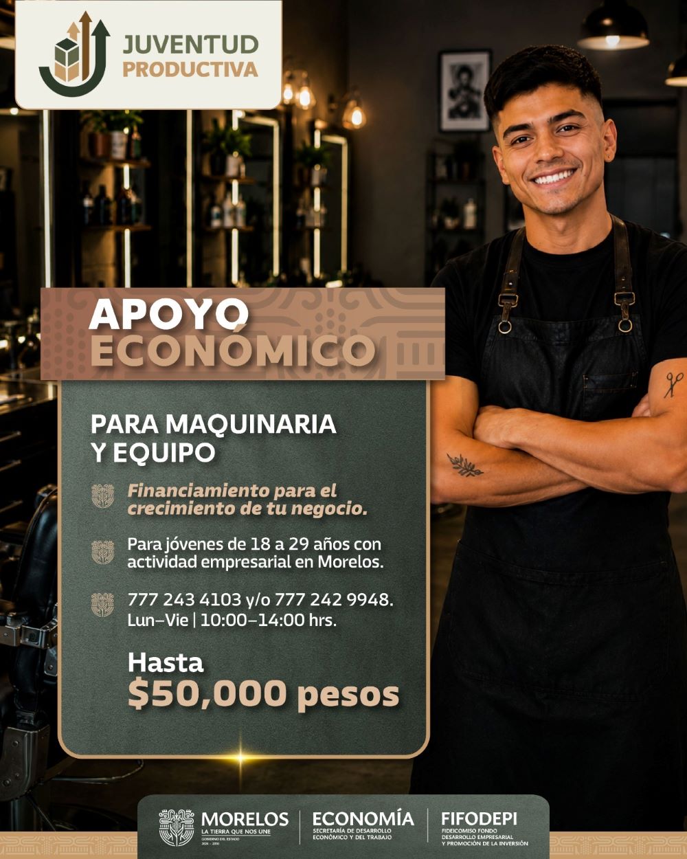 Mantiene Gobierno de Morelos apoyos para emprendimientos juveniles