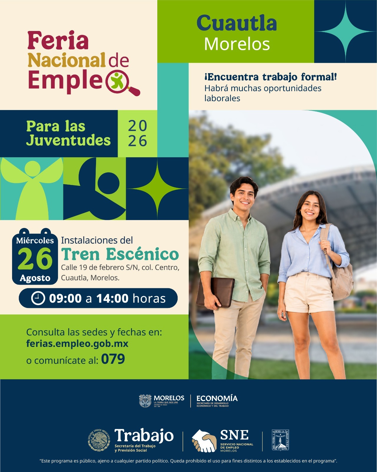 Acerca Gobierno de Morelos oportunidades de empleo formal a las juventudes