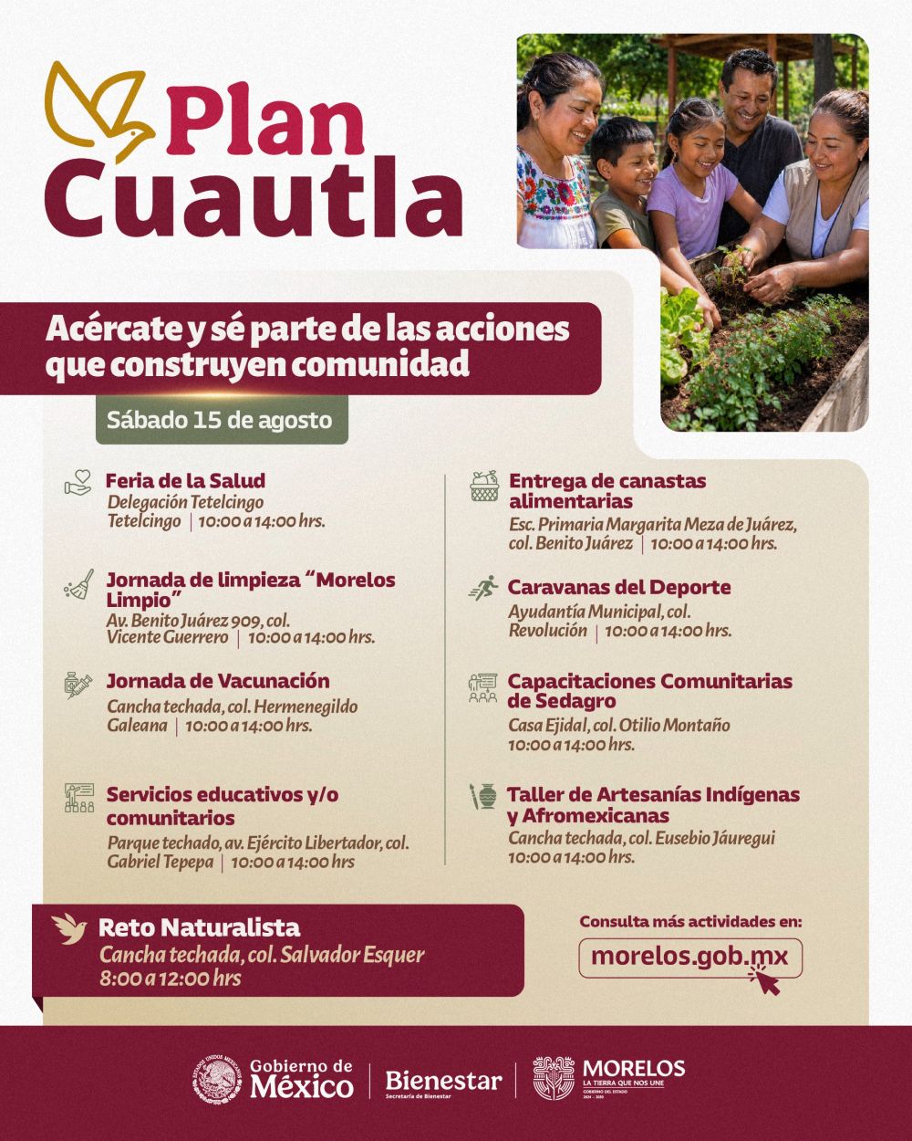 Lleva Plan Cuautla acciones de atención a las causas directamente a las colonias