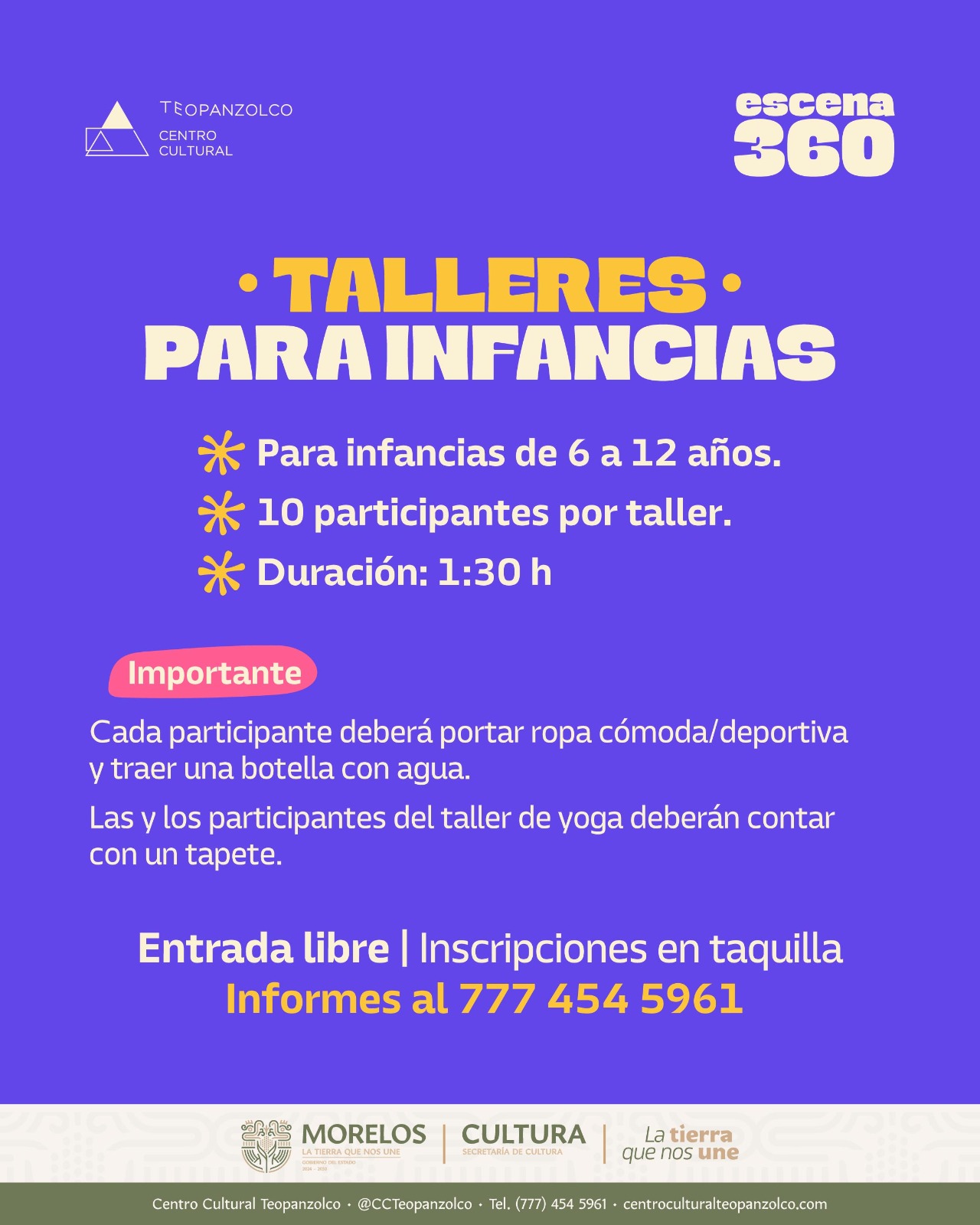 Ofrece Teopanzolco fin de semana de arte, juego y movimiento para las infancias