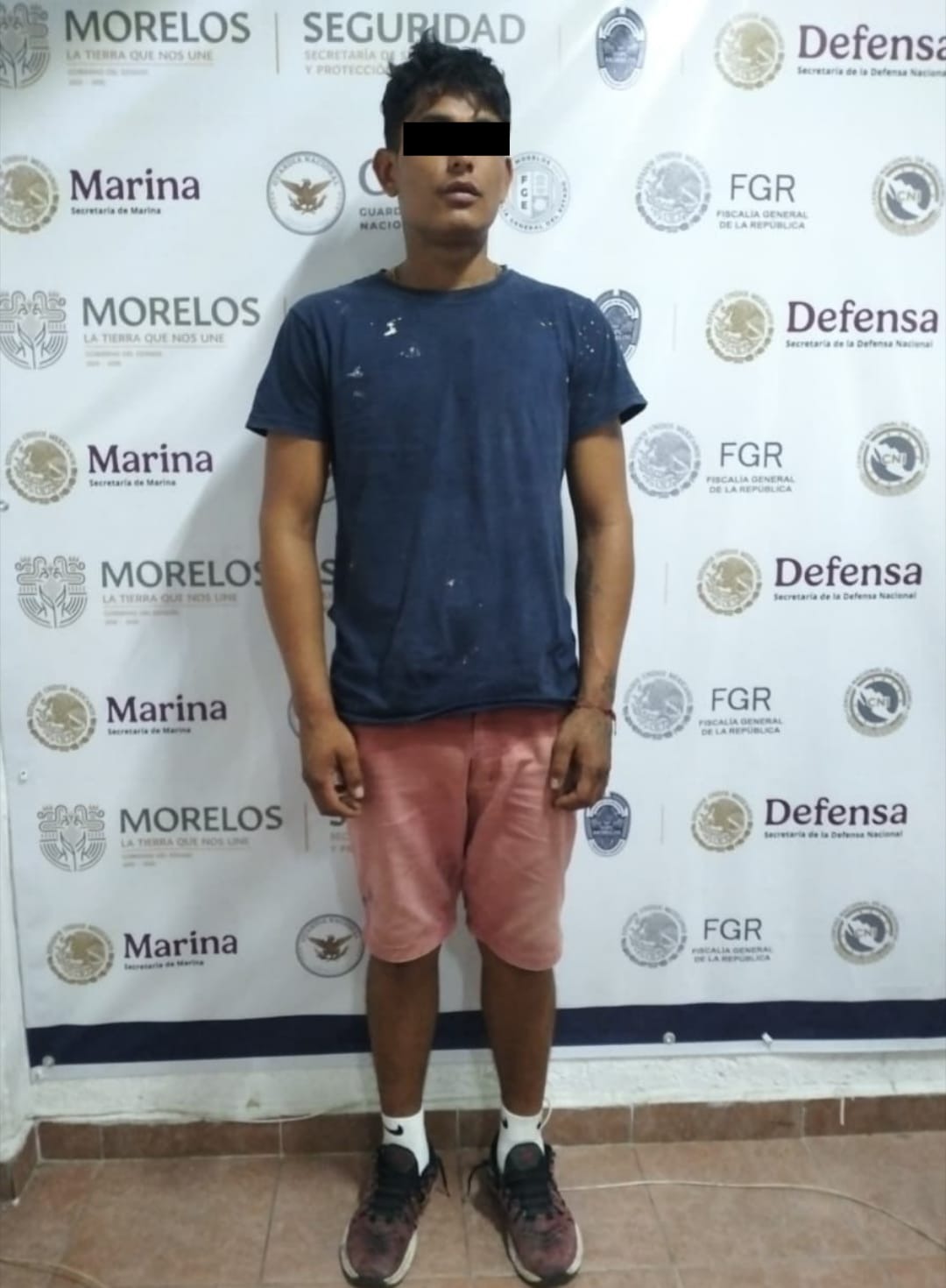 Detiene SSPC Morelos a masculino por delitos contra la salud en Puente de Ixtla