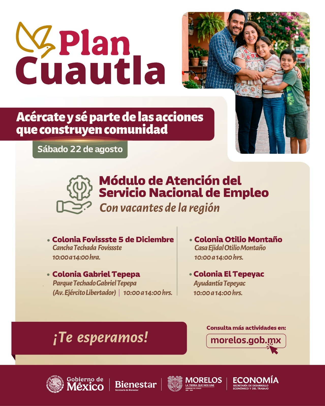 Facilita Gobierno de Morelos acceso a oportunidades laborales en colonias de Cuautla
