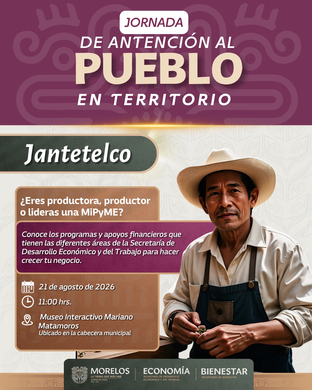 Llegan Programas de Desarrollo Económico y Bienestar a habitantes de Jantetelco
