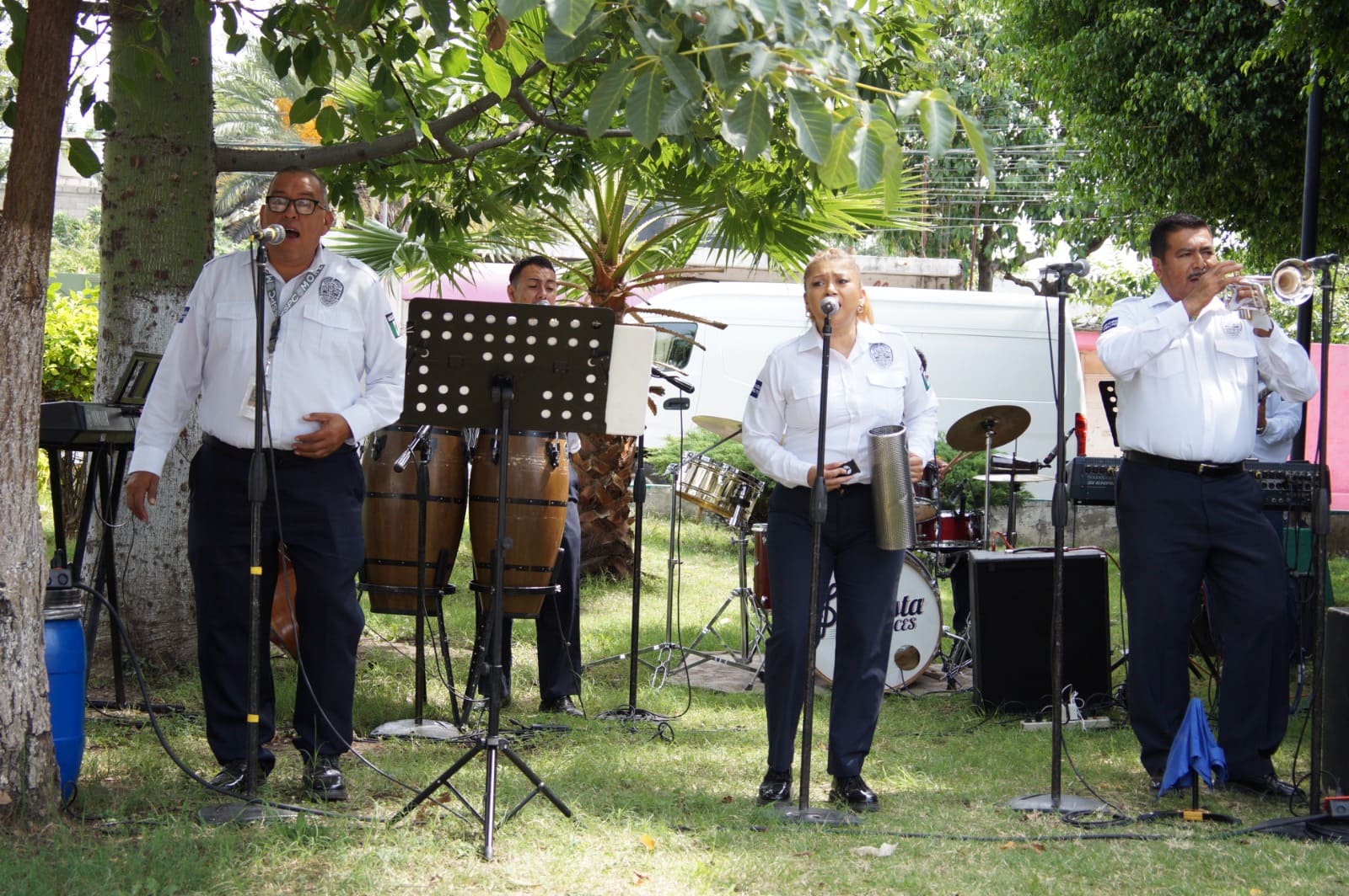 Se presenta orquesta de SSPC Morelos como parte del Plan Cuautla en colonia Cuautlixco