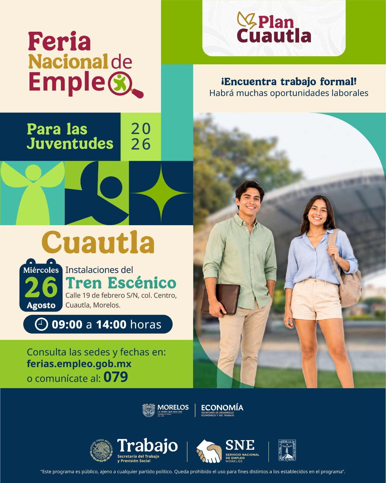 Vinculará Gobierno de Morelos a buscadores de empleo con más de 400 vacantes en Cuautla