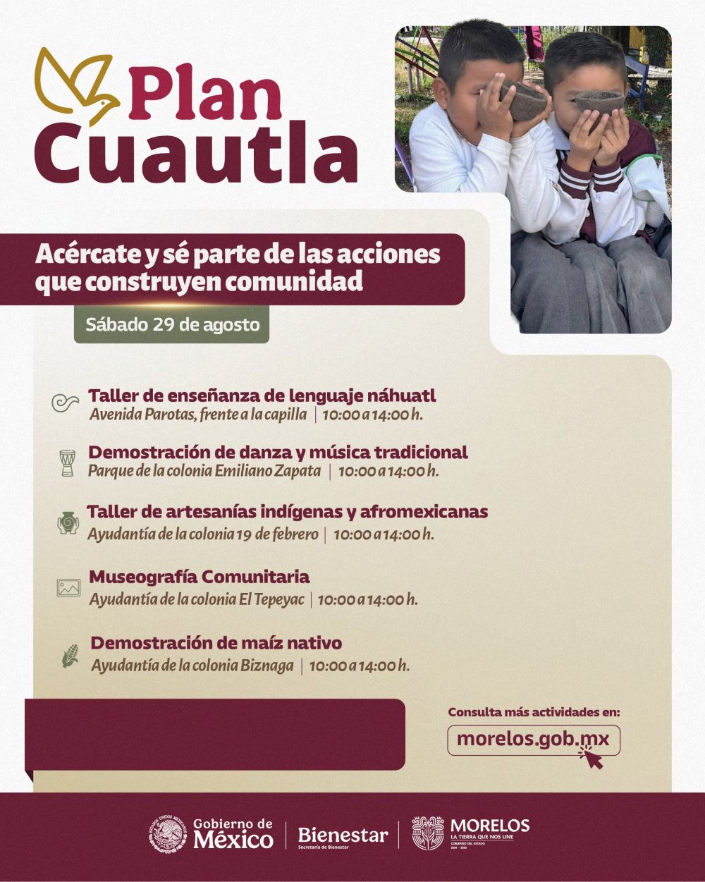 Llevará IPIAM cultura y convivencia familiar a cinco colonias de Cuautla