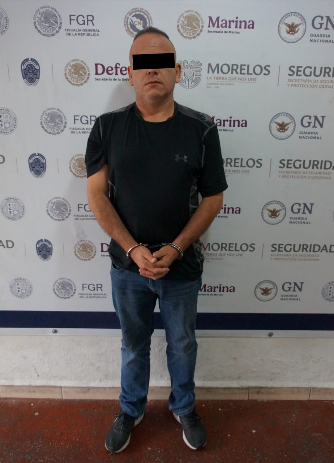 Asegura SSPC a un hombre en Jiutepec, quien portaba un arma de fuego y cuatro cargadores con cartuchos útiles