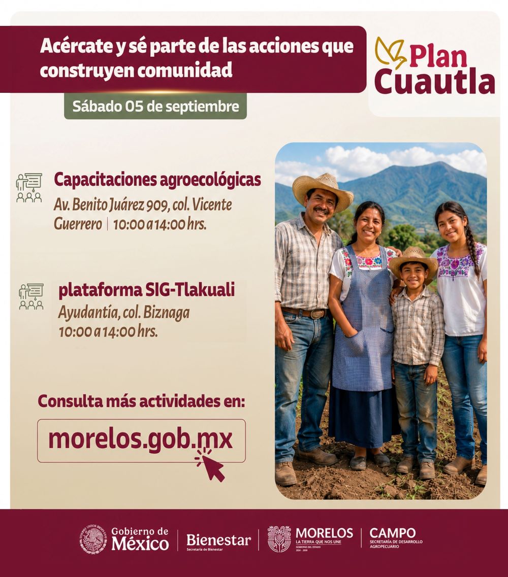Fortalecerá Sedagro capacidades técnicas de productores de Cuautla