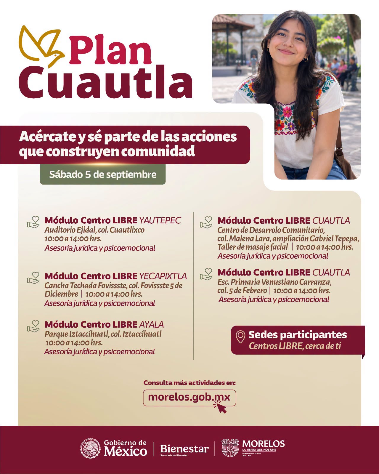 Acerca Plan Cuautla asesoría jurídica y psicoemocional a mujeres de la zona oriente