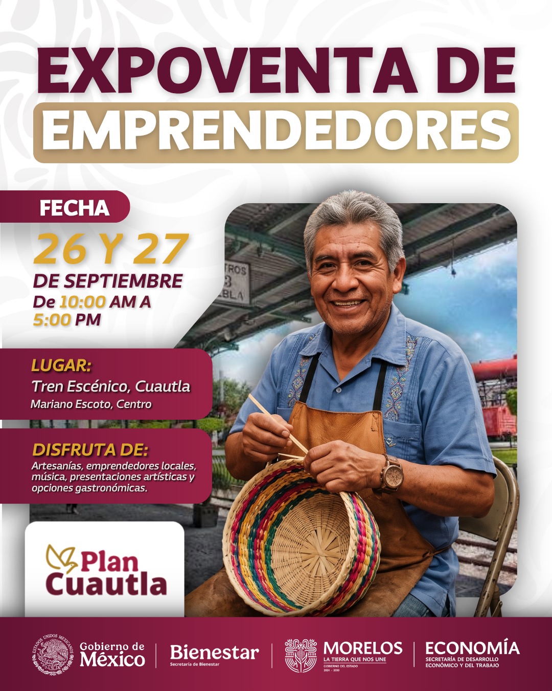 Ofrece Gobierno de Morelos espacio de comercialización para emprendedores en Cuautla