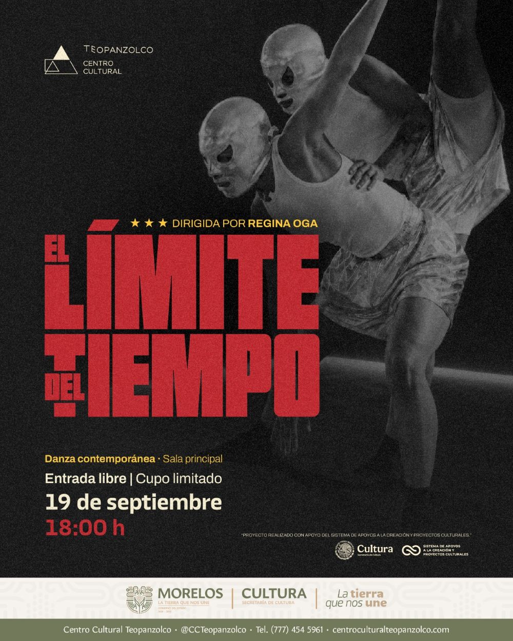Lleva Centro Cultural Teopanzolco la lucha libre al lenguaje de danza contemporánea