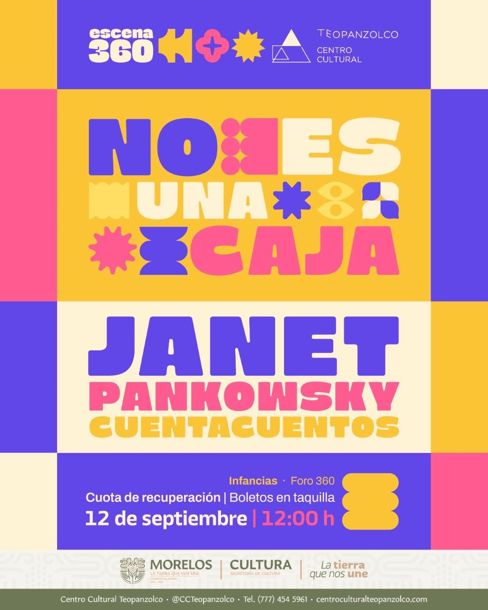 Invita Teopanzolco a descubrir el poder del juego y la imaginación con el espectáculo “No es una Caja”