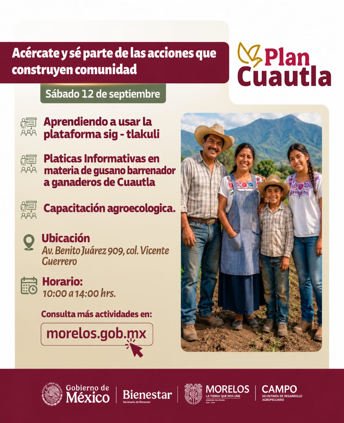 Brinda Plan Cuautla asistencia técnica gratuita a productores de Cuautla