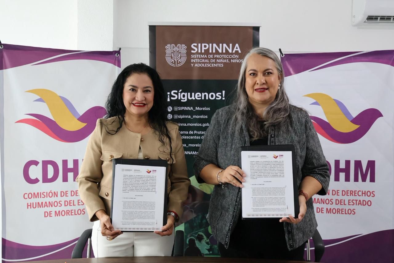 Firma SIPINNA Morelos convenio para garantizar los derechos humanos de niñas, niños y adolescentes