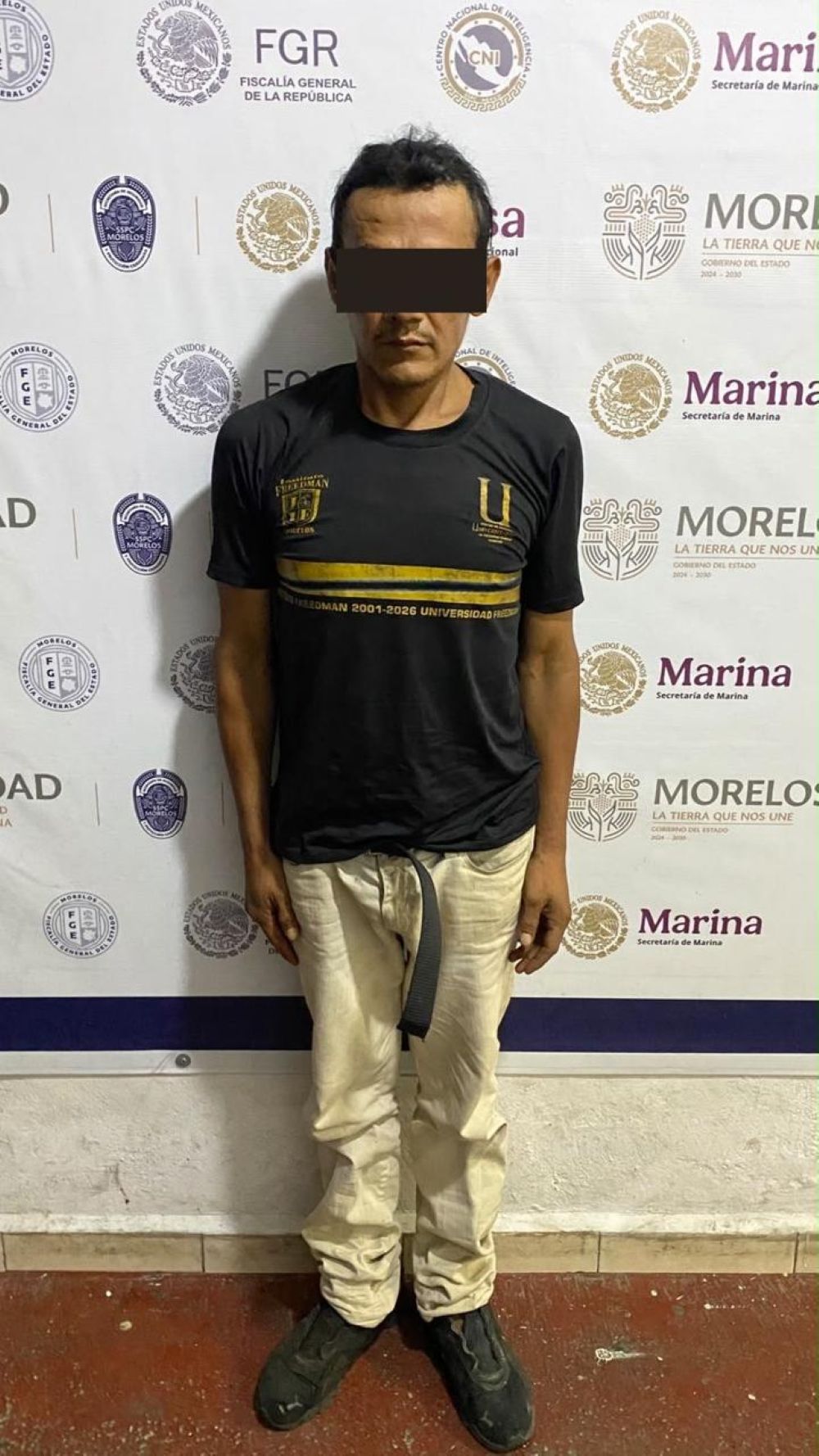 Aseguran autoridades estatales y federales a masculino agresivo en Temixco con sustancia similar a la droga “Cristal”