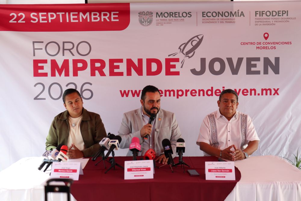 Conecta Gobierno de Morelos a emprendedores con negocios e inversionistas en el foro emprende joven 2026