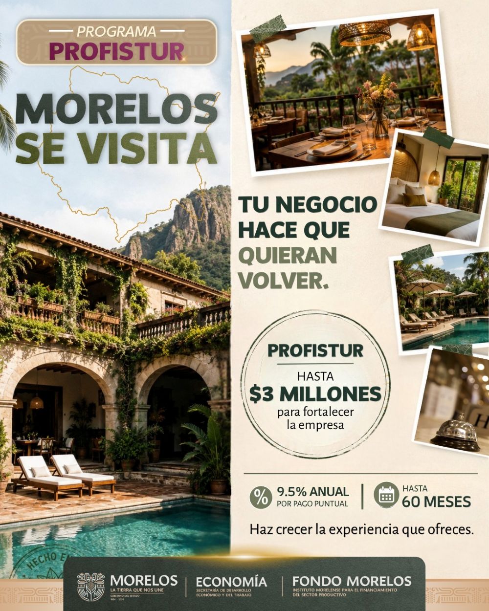 Brinda Gobierno Estatal financiamiento a negocios turísticos para impulsar la economía local