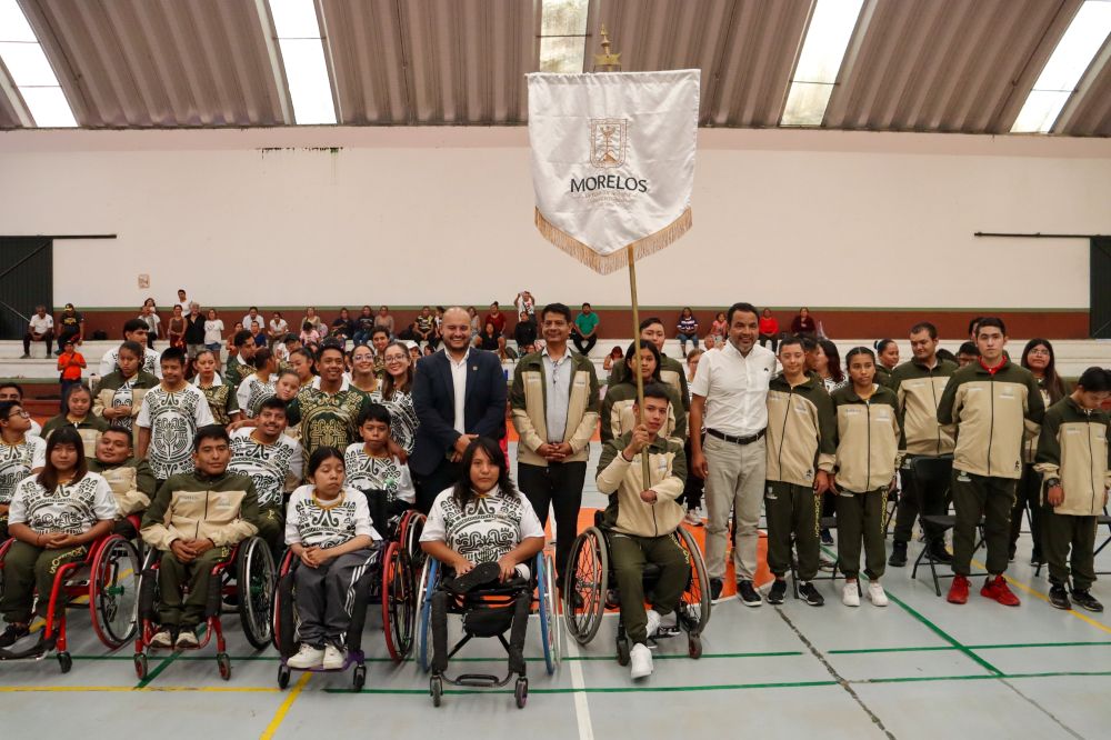 Abandera Gobierno de Morelos a 45 paratletas rumbo a la Paralimpiada Nacional Conade 2026