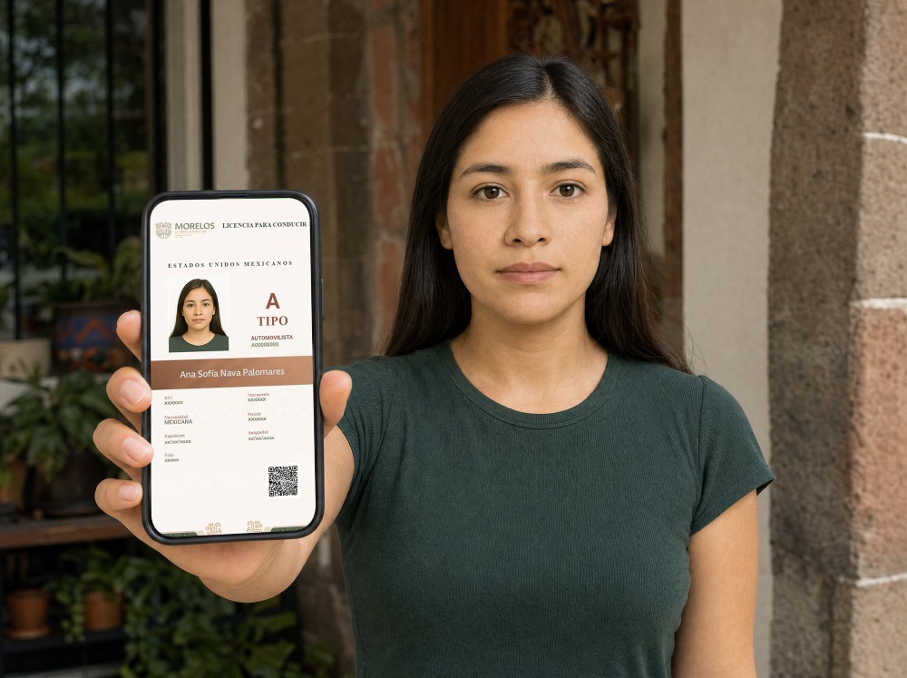 Facilita Gobierno de Morelos renovación digital de la licencia de conducir
