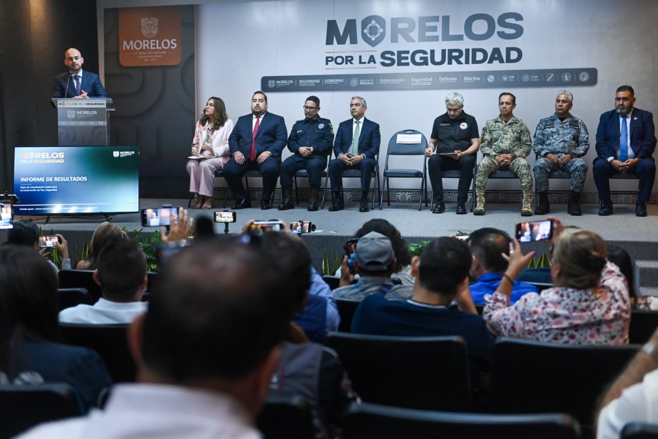 Mantiene Morelos tendencia a la baja en homicidio doloso y otros delitos de alto impacto