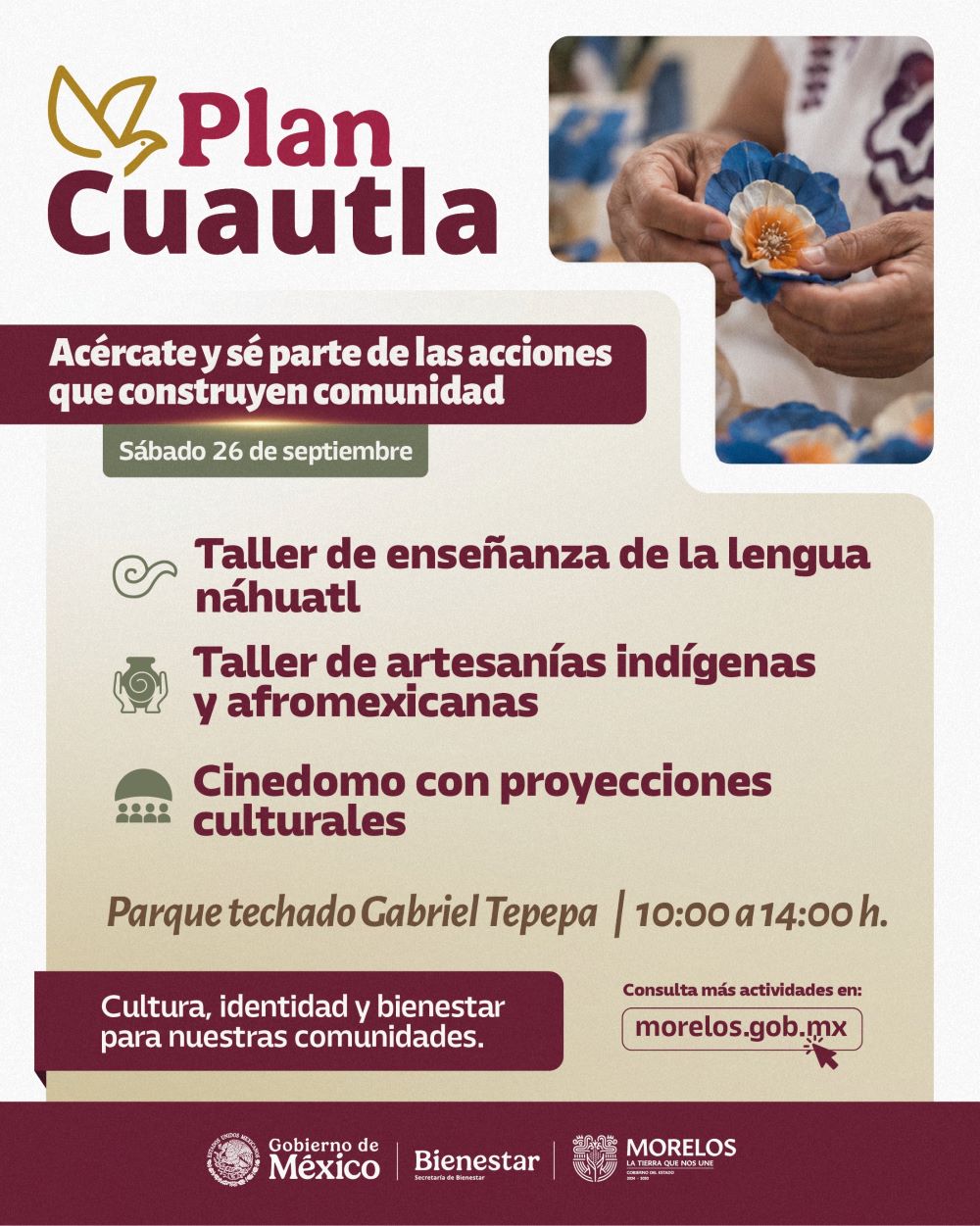 Incorpora IPIAM Cinedomo cultural a las actividades del Plan Cuautla