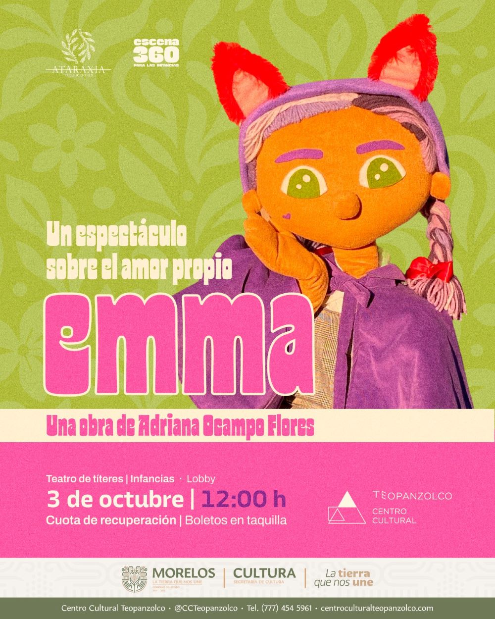 Invita Centro Cultural Teopanzolco a infancias a descubrir el arte a través del juego y el movimiento