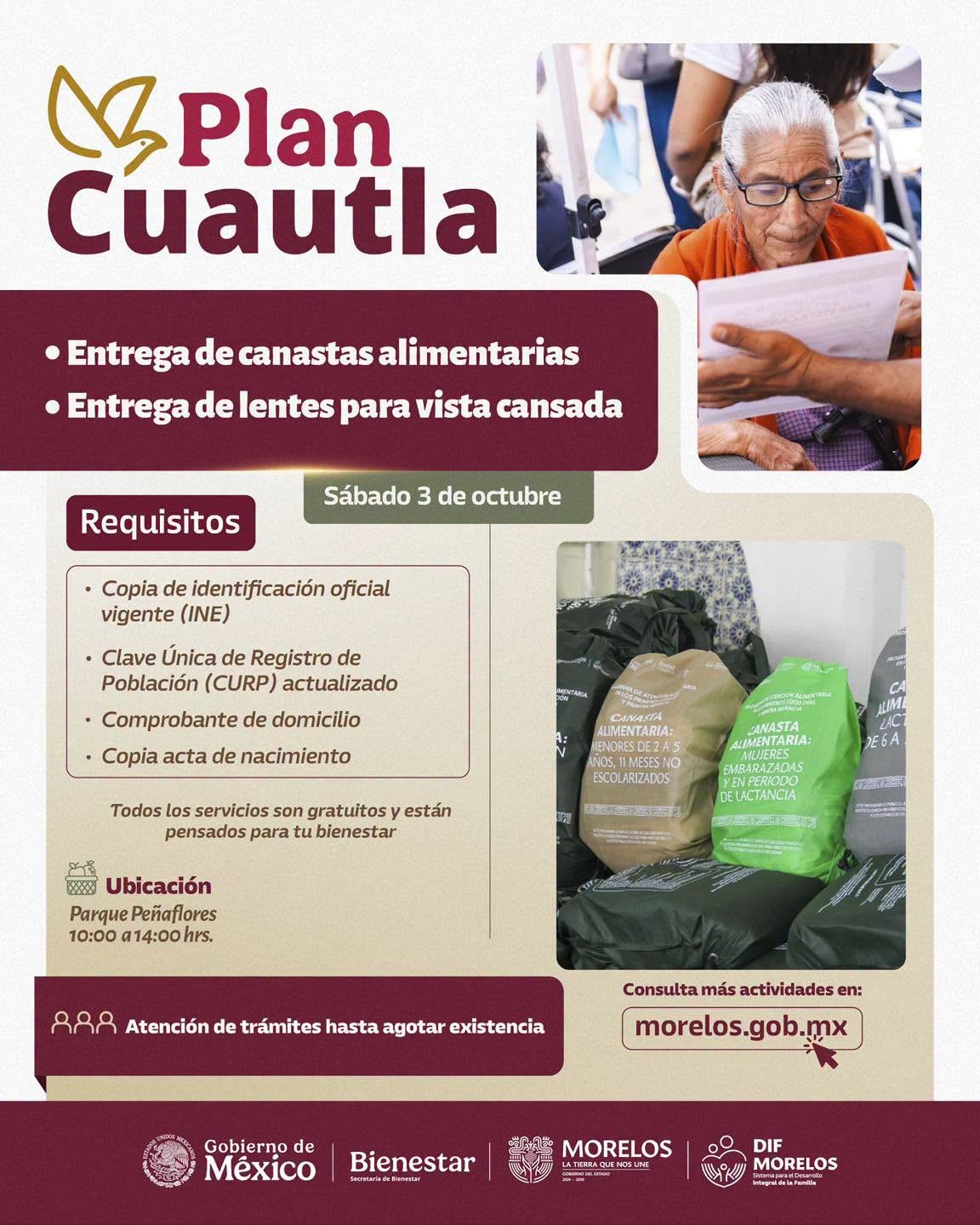 Entregará SEDIF apoyos alimentarios y funcionales a familias de Peña Flores, en Cuautla