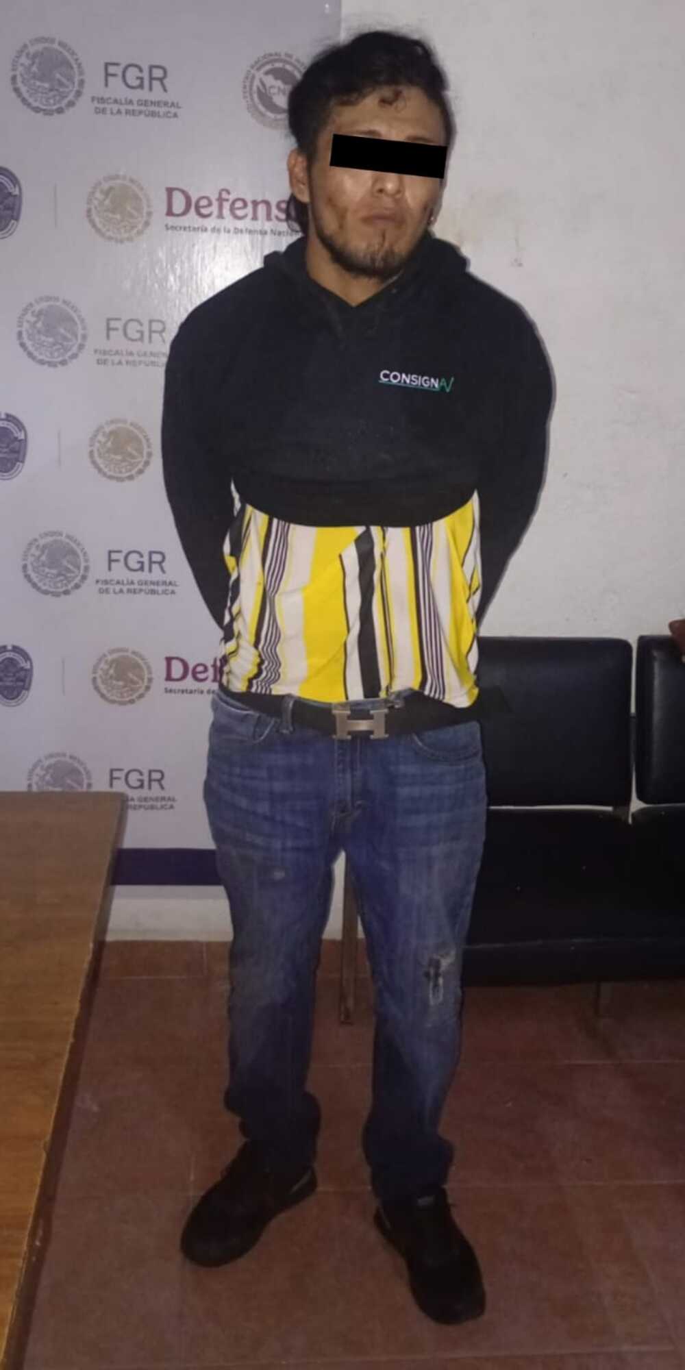 Asegura SSPC Morelos a masculino con arma de fuego y droga en Jojutla