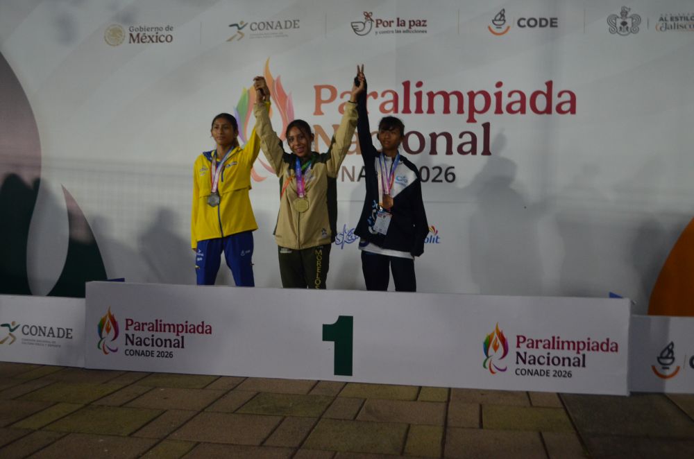  Conquista Morelos tres medallas de oro en para atletismo de la Paralimpiada Nacional