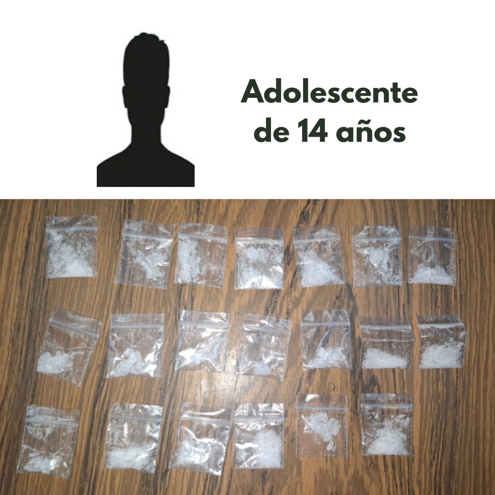 Un adolescente de 14 años fue detenido con presunta sustancia ilícita en Jiutepec
