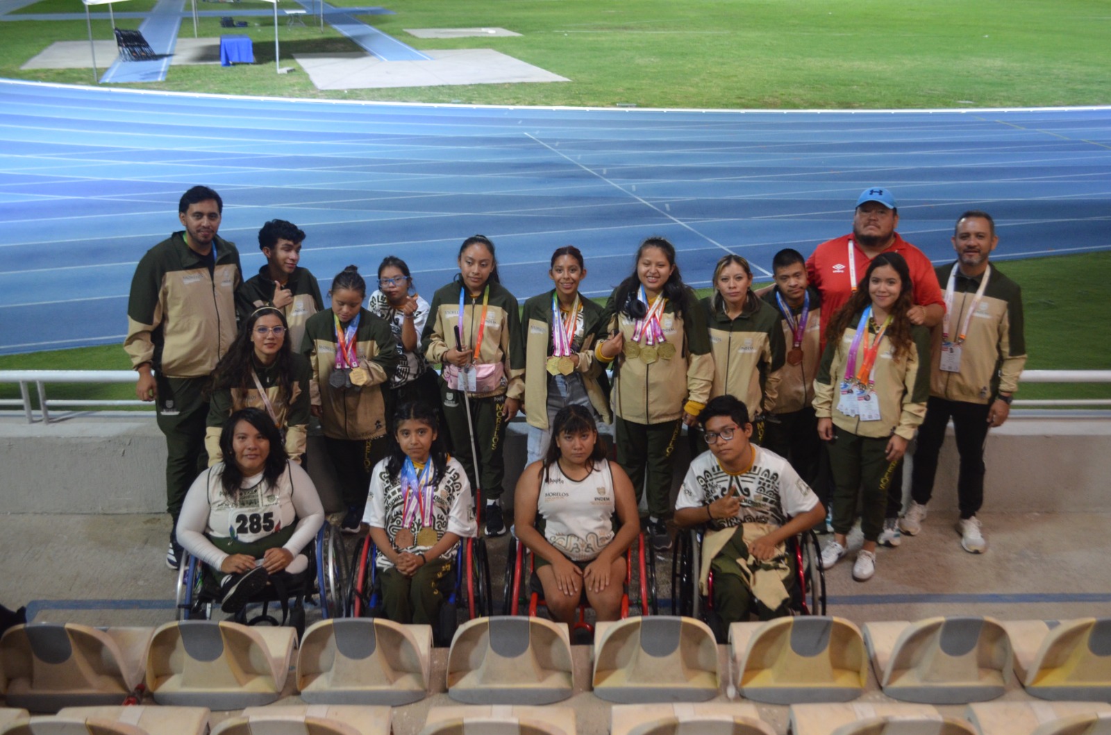 Suma Morelos tres oros y dos platas en para atletismo en la Paralimpiada Nacional Conade 2026