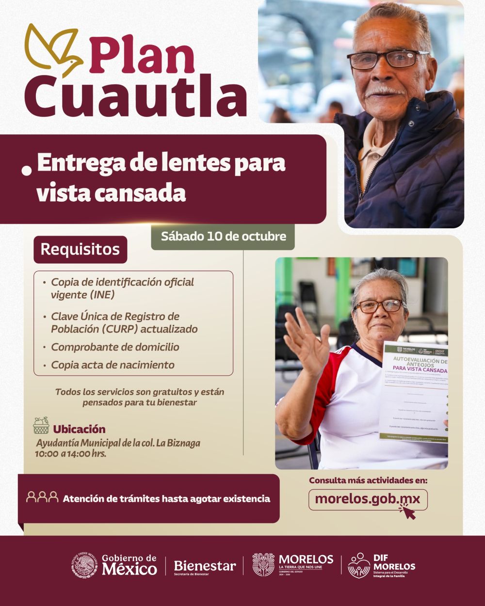 Invita SEDIF a familias de la colonia biznaga a participar en décima jornada de apoyos del Plan Cuautla