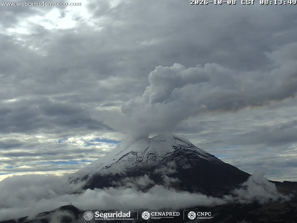 Reporte Monitoreo del volcán Popocatépetl