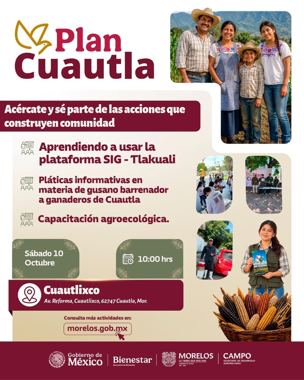 Capacitará Sedagro a productores de Cuautla en sanidad animal, tecnología y agroecología