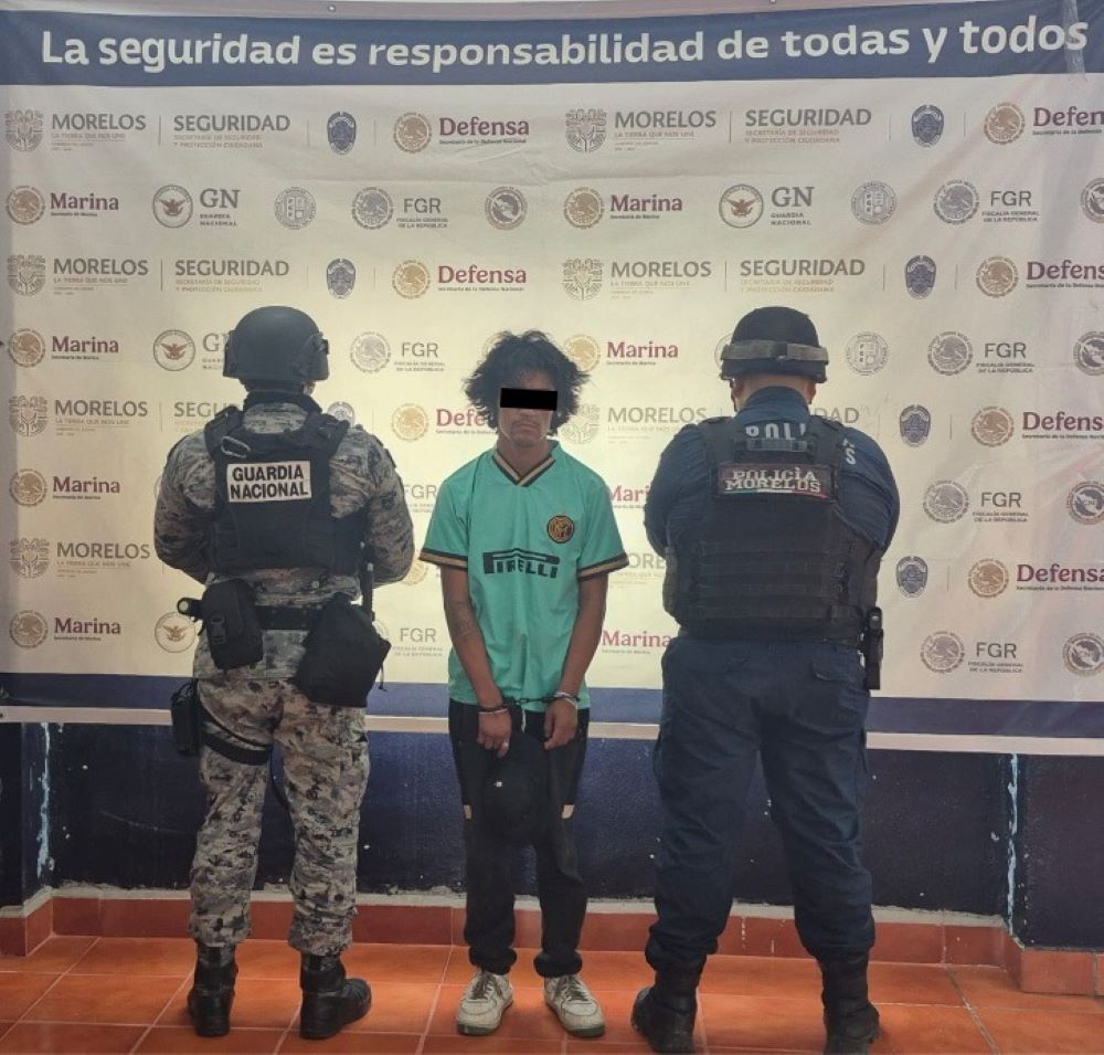 Asegura SSPC Morelos a hombre en posesión de seis dosis de sustancia similar al “cristal” en Cuautla