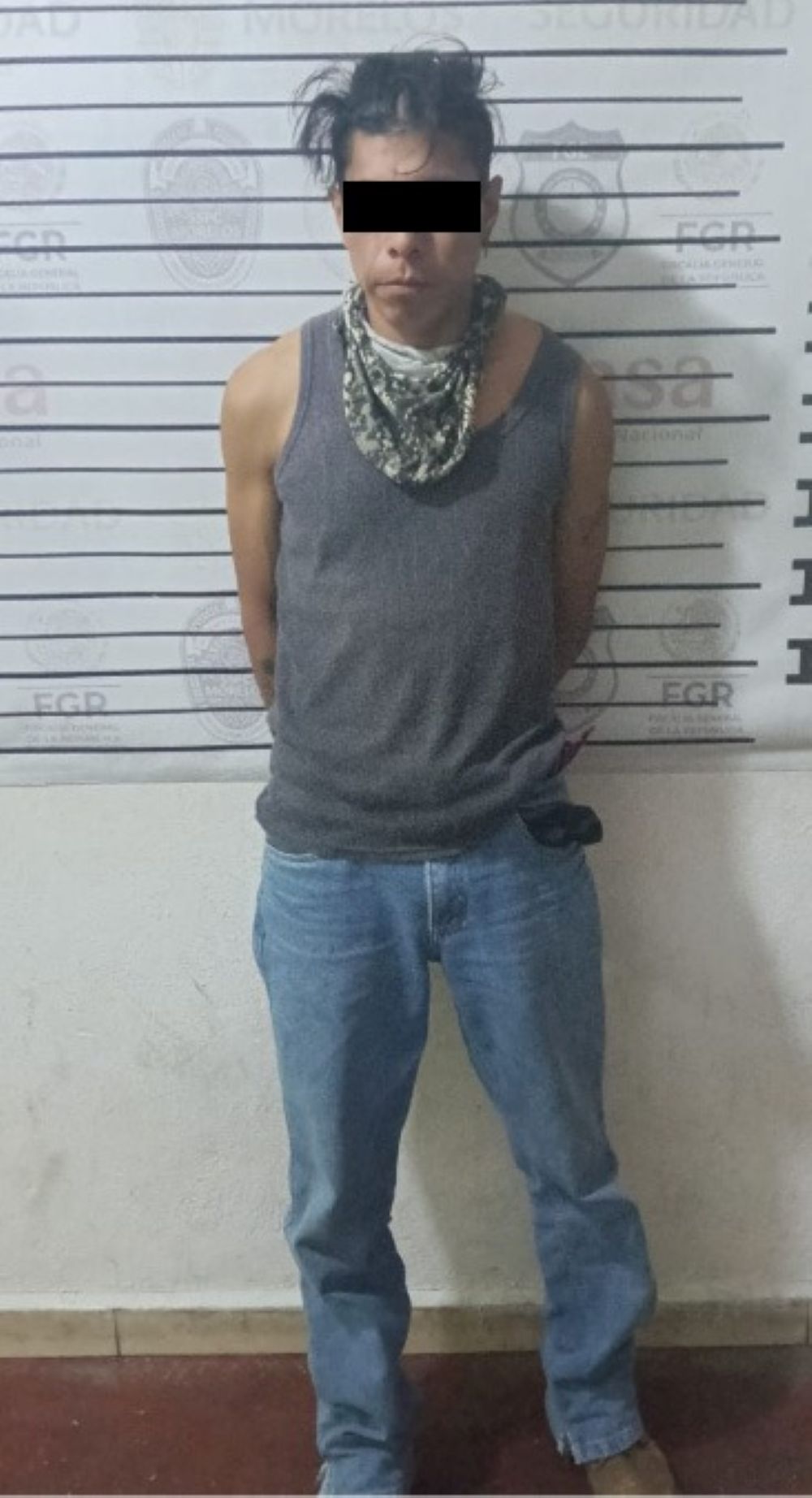 Asegura SSPC Morelos a hombre con arma de fuego y sustancia similar al “cristal” en Temixco