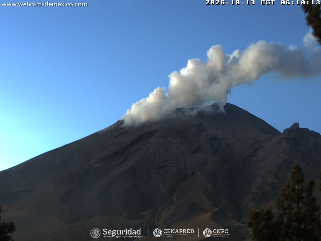 Reporte del Monitoreo del Volcán Popocatépetl
