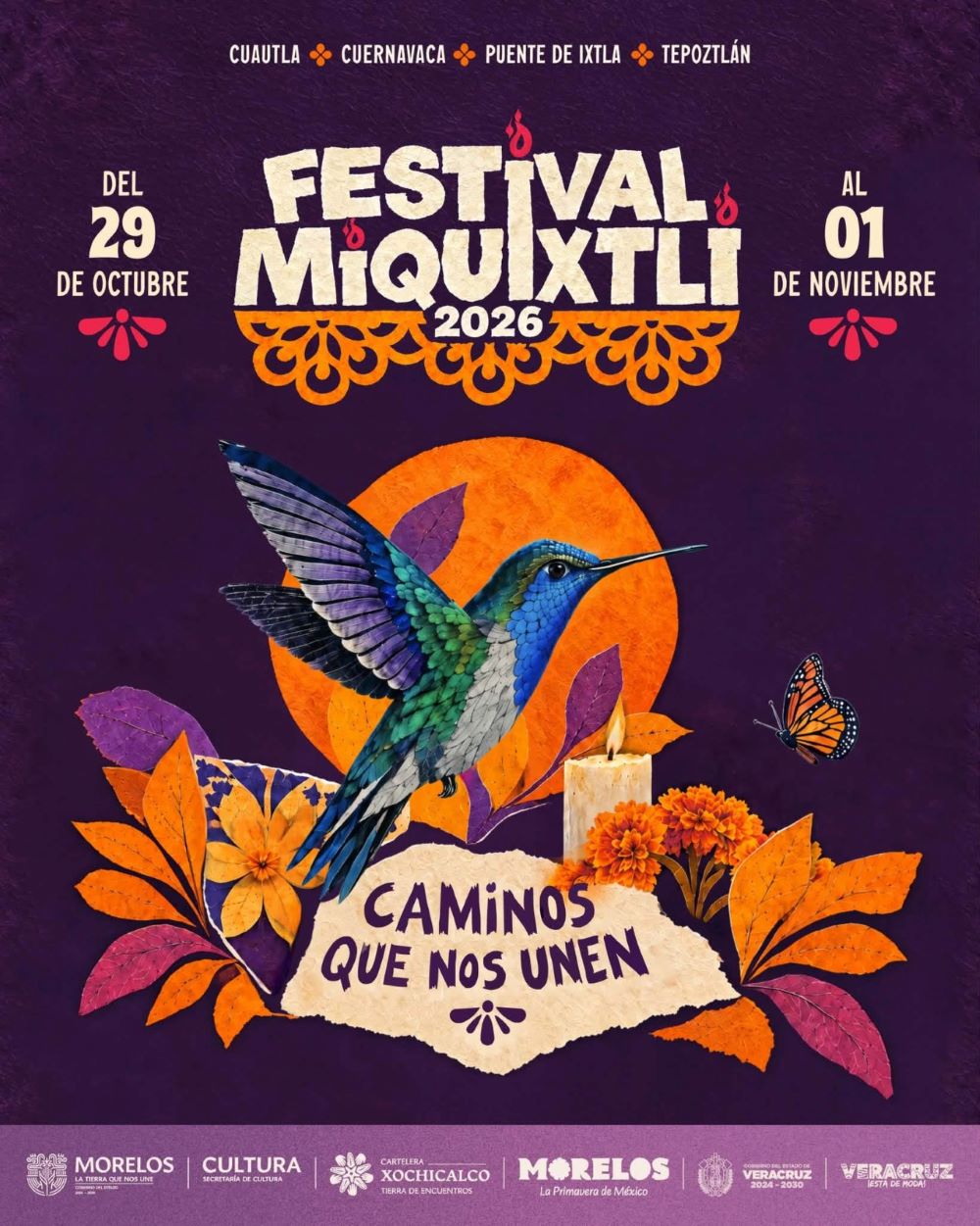 Invita Gobierno de Morelos a disfrutar las actividades culturales del Miquixtli 2026