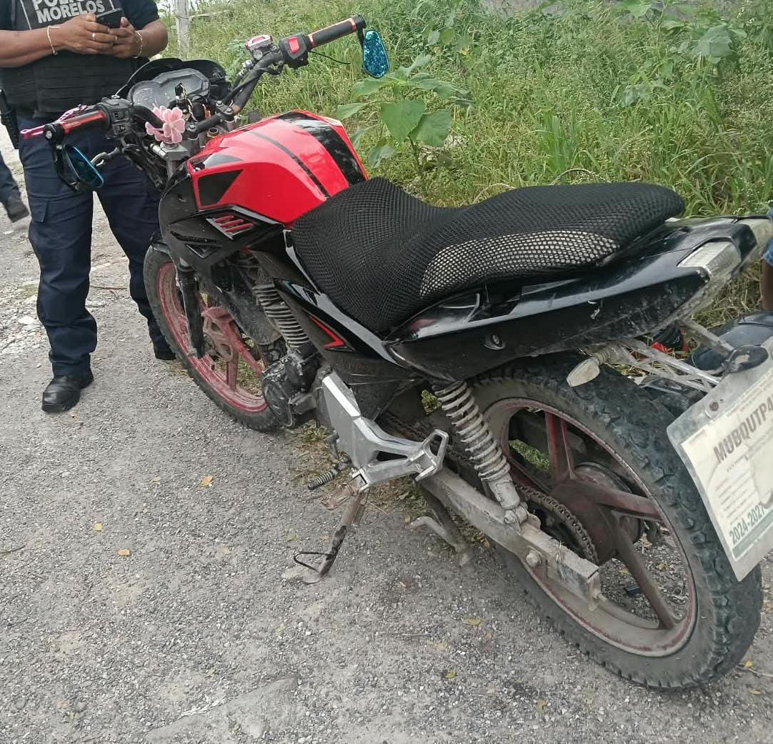 Detiene SSPC Morelos a adolescente en posesión de motocicleta con reporte de robo en Jojutla