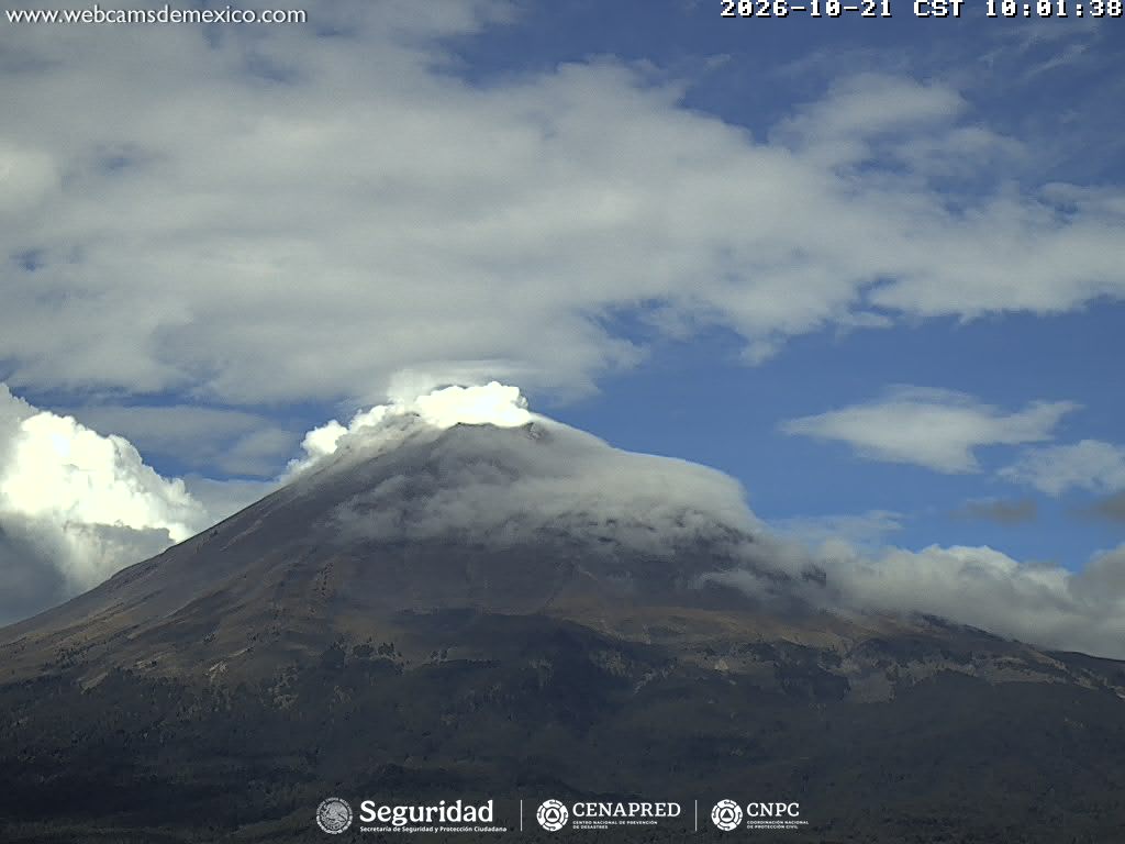 Reporte del Monitoreo del Volcán Popocatépetl