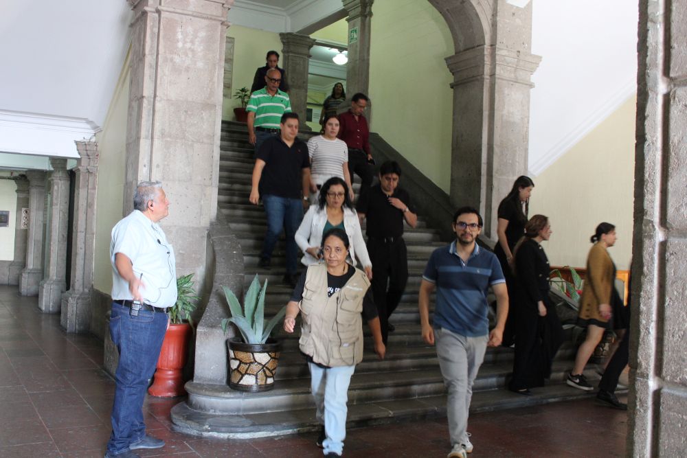 Realiza Secretaría de Administración y Finanzas quinto simulacro en Palacio de Gobierno