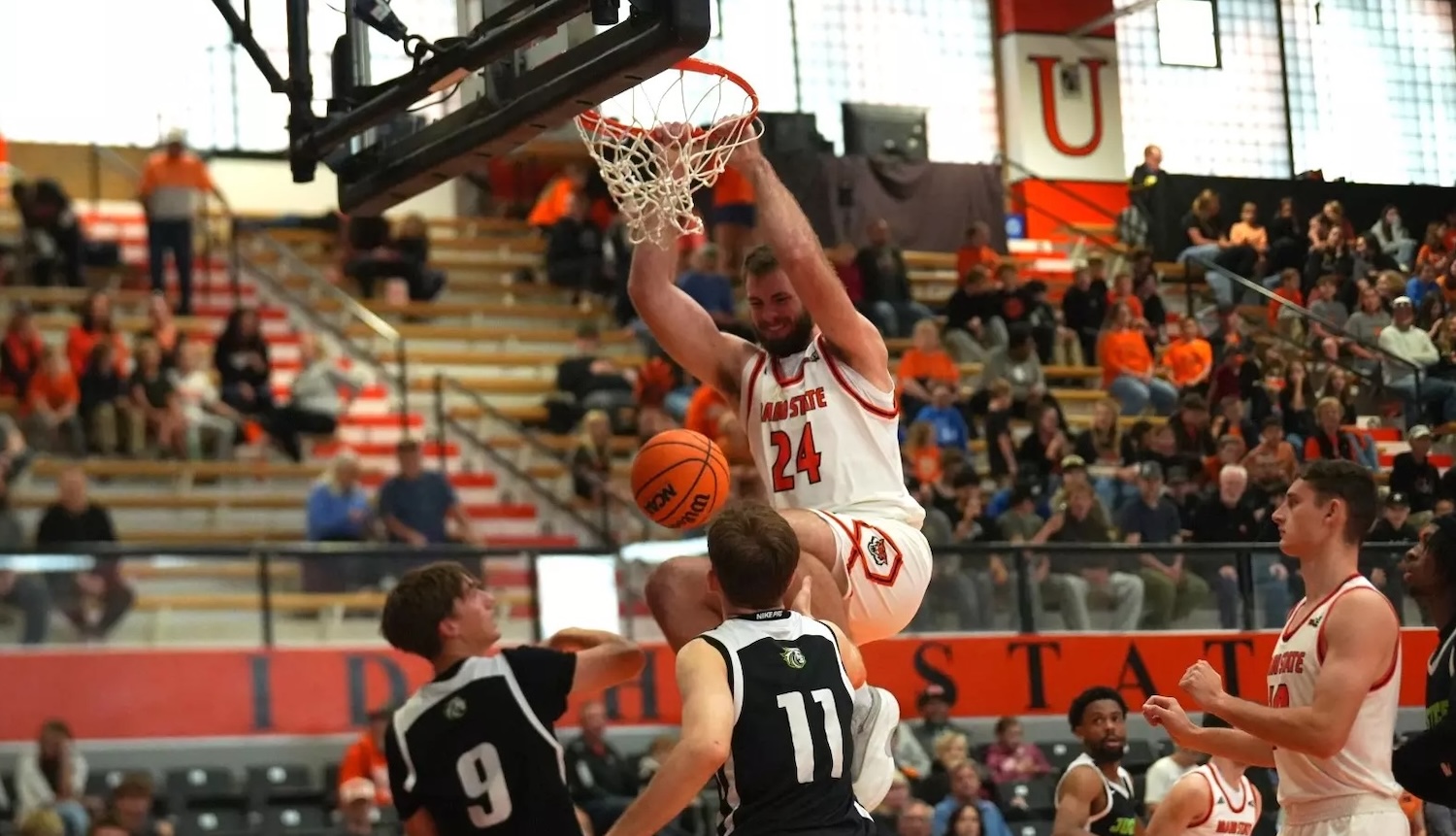 Caleb 'Vandalises' state rivals with 14 in 18 mins