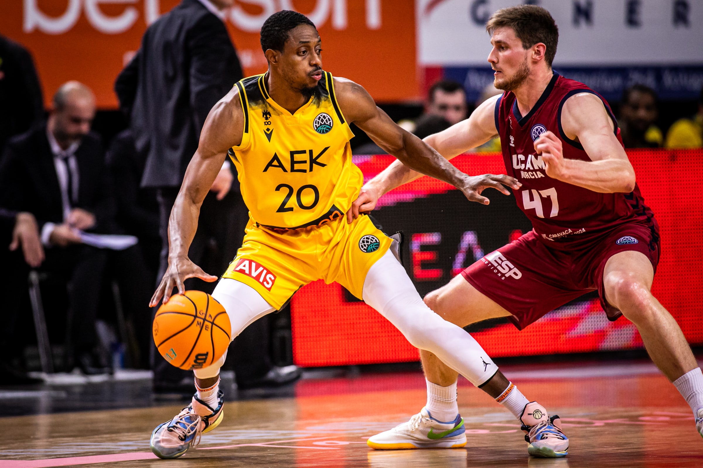 Brandon Knight runs the offense for AEK Athens in 2024