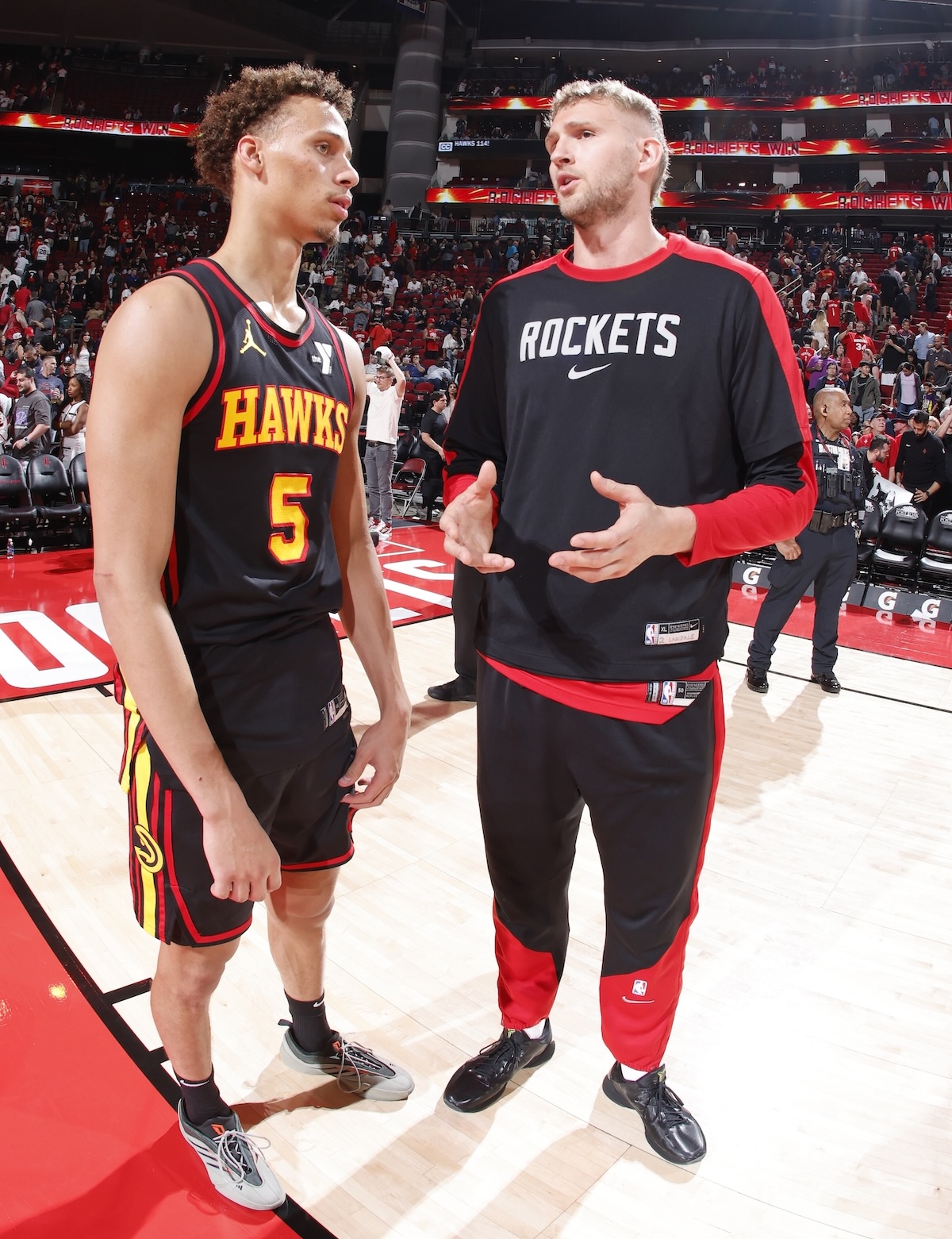 Dyson Daniels and Jock Landale