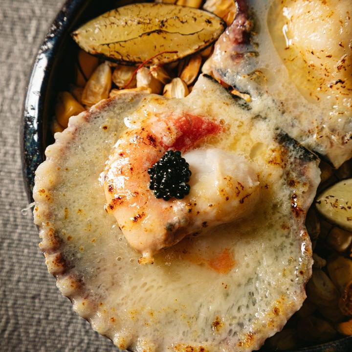 Vieiras gratinadas