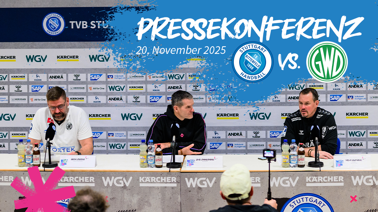 TVB Stuttgart vs. GWD Minden – Die Pressekonferenz nach dem Spiel!