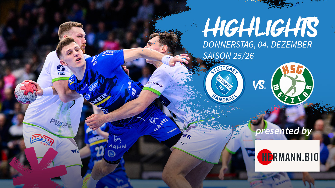 TVB Stuttgart vs. HSG Wetzlar – Highlights | DAIKIN HBL – presented by HermannBio